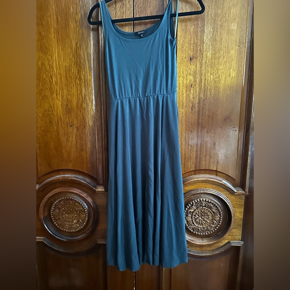 Quince Tencel Fit and Flare Midi Dress